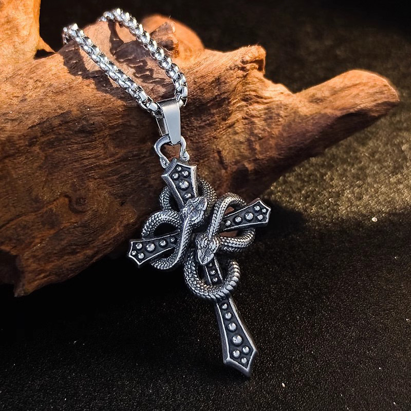 Vintage Two Tone Snake Wrapped - огляд і ціна Hip Hop Chain Necklace