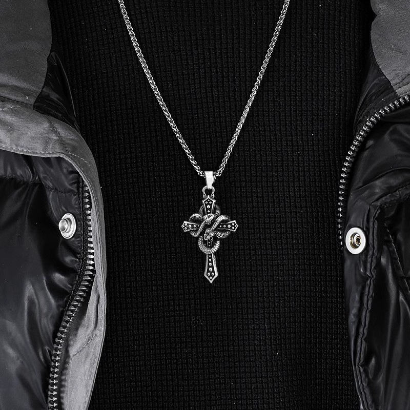 Vintage Two Tone Snake Wrapped - огляд і ціна Hip Hop Chain Necklace