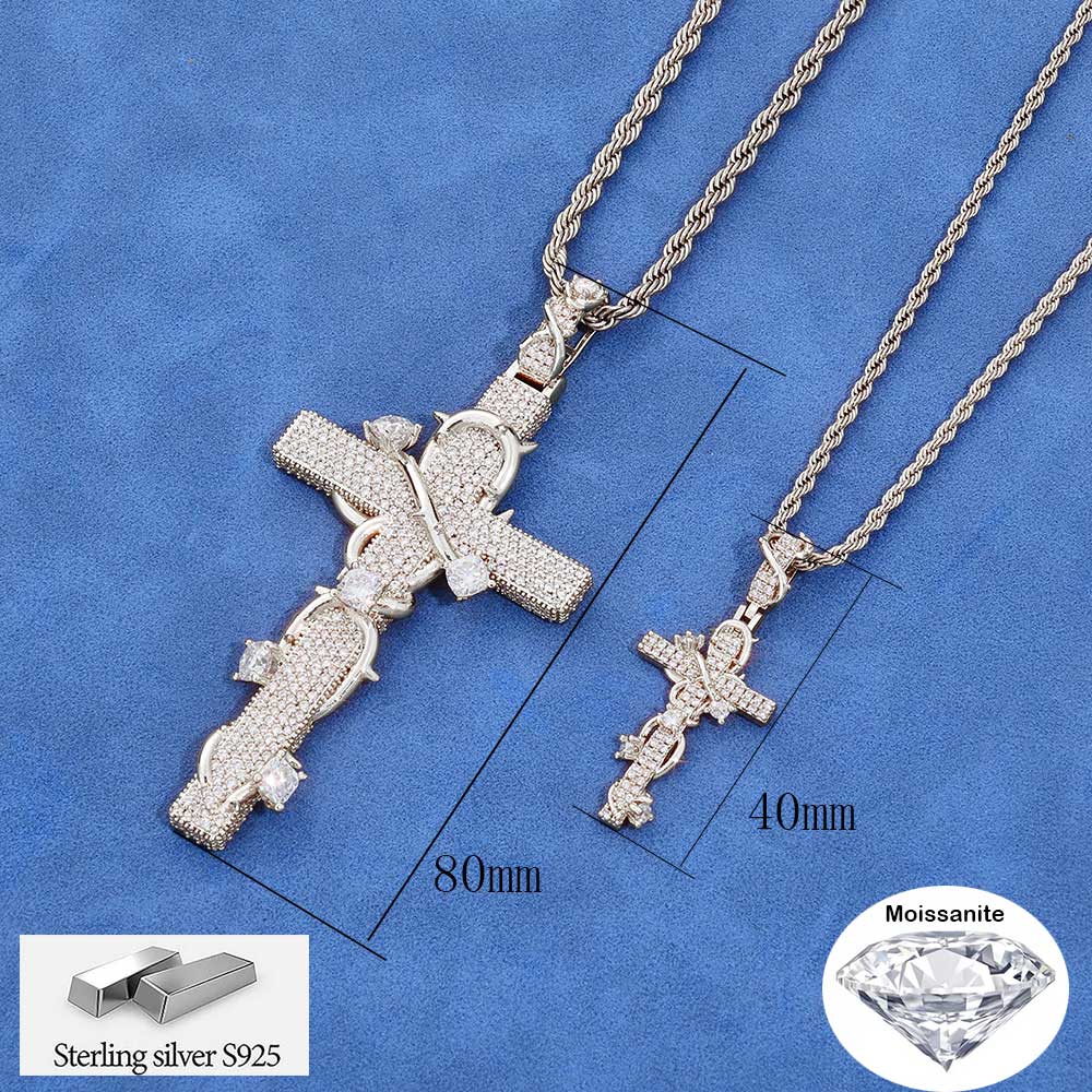 NUOYA Luxury Moissanite 925 St - огляд і ціна Hip Hop Chain Necklace