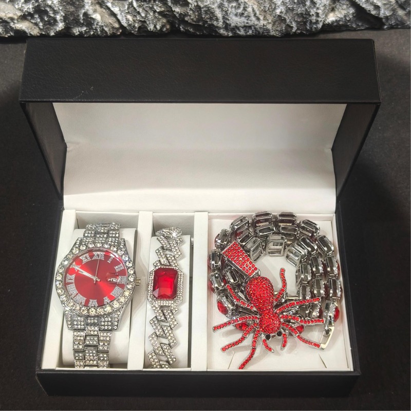 Hip Hop Jewelry Set for Men -  - огляд і ціна Icebox Jewelry Watches