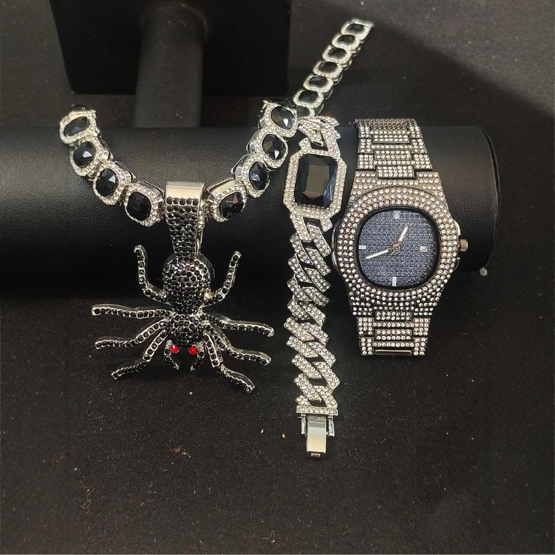 Hip Hop Jewelry Set for Men -  - огляд і ціна Icebox Jewelry Watches